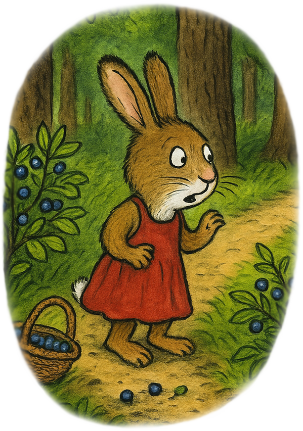 Hase ängstlich auf Weg