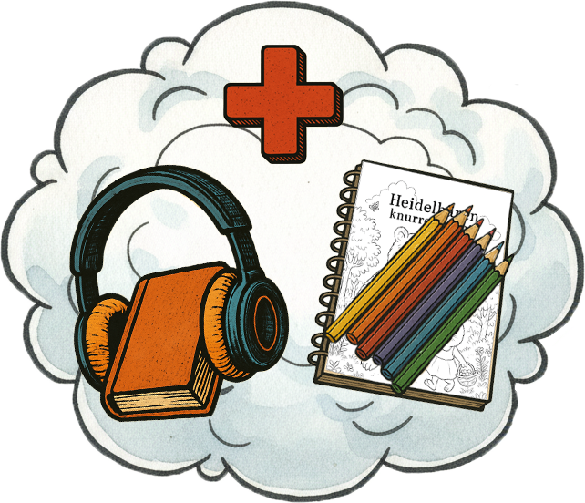 Bonus: Hörbuch, Schlaflied und Malbuch